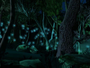 cartoon fireflies 3D Model