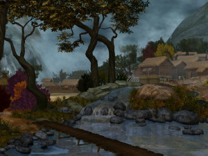cartoon village Model 3D