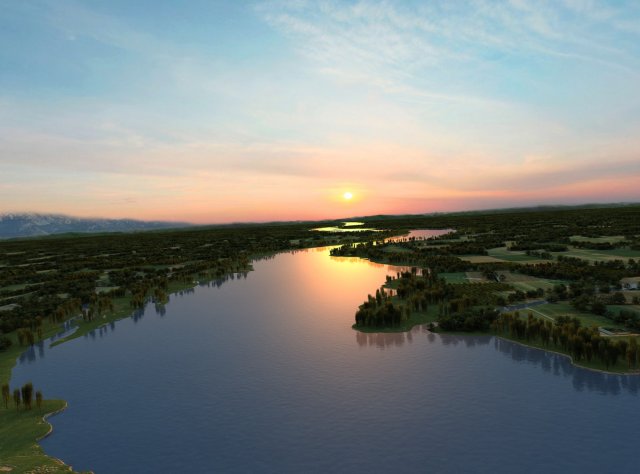 yongding river 3Dモデル .c4d .max .obj .3ds .fbx .stl .blend