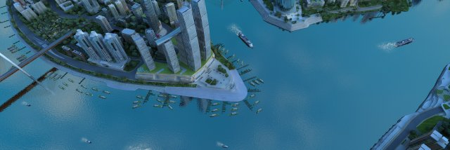 chongqing aerial view 3D Model .c4d .max .obj .3ds .fbx .stl .blend 