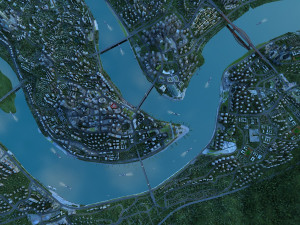 chongqing aerial view 3D Model
