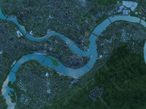 chongqing aerial view 3D Model