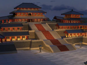 Qin sarayı 3D Model