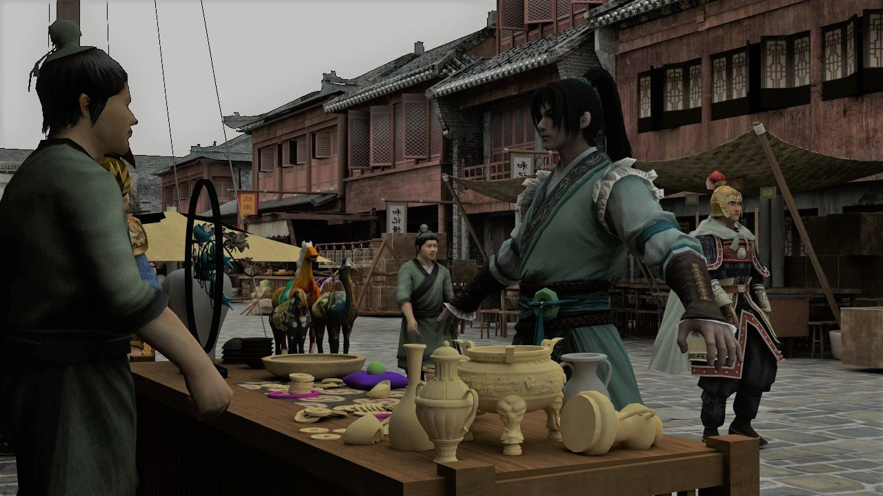 ancient market 3D Model .c4d .max .obj .3ds .fbx .stl .blend