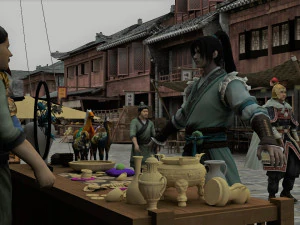 древний рынок 3D Модель