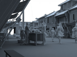 ancient market 3D Model