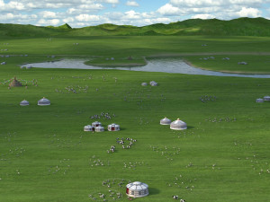 hulunbeier prairie Model 3D