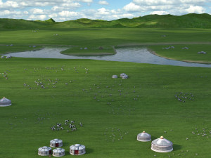 hulunbeier prairie Model 3D
