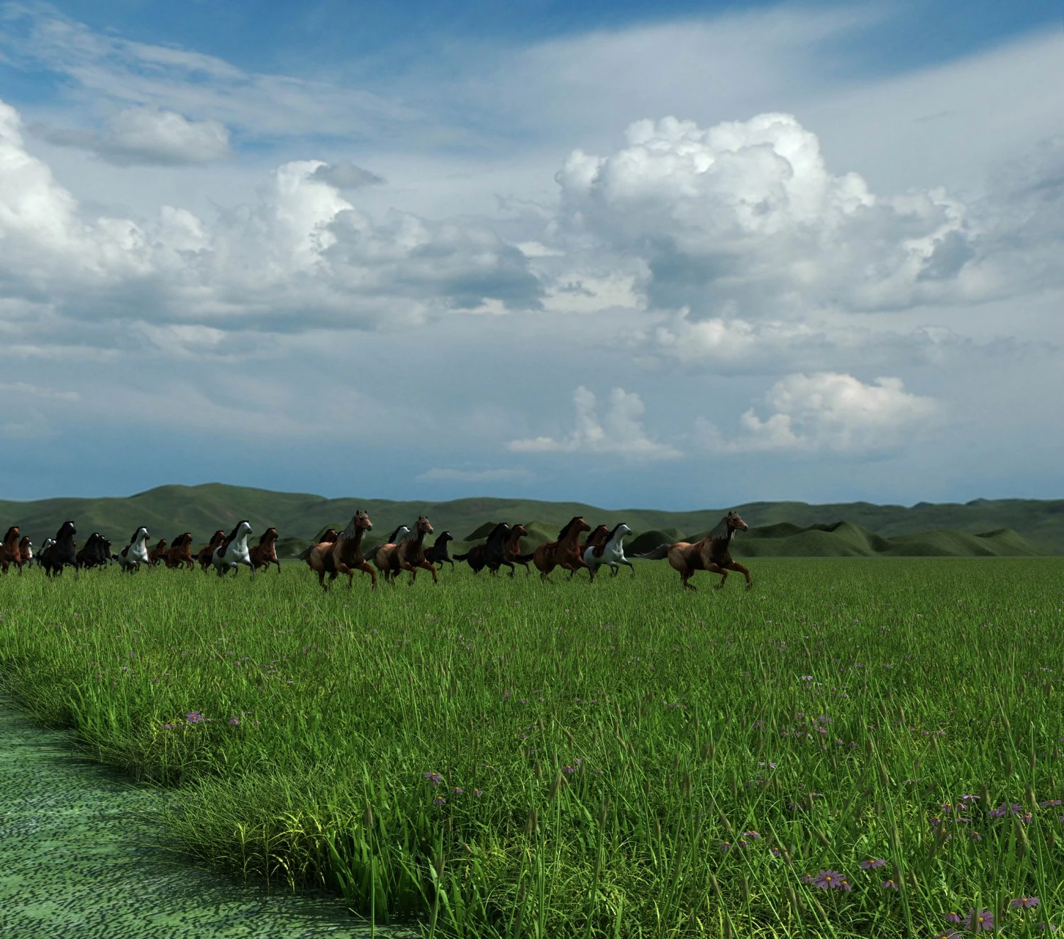 set the horse 3D Model .c4d .max .obj .3ds .fbx .stl .blend 