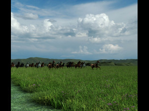 set the horse Modello 3D