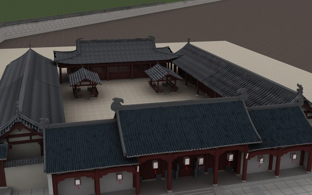 ancient architecture 3D Model .c4d .max .obj .3ds .fbx .stl .blend 