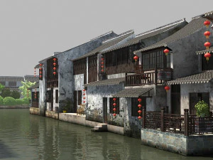 arsitektur kuno Model 3D