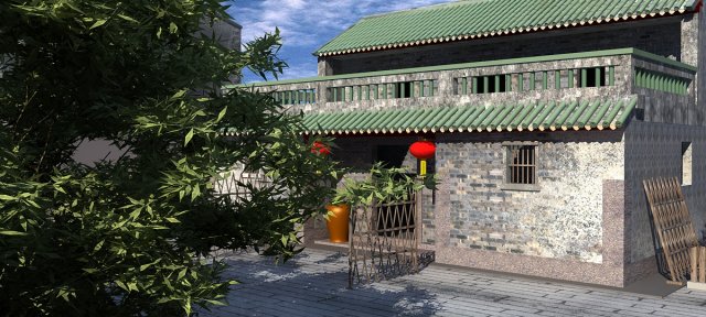 ancient architecture 3D Model .c4d .max .obj .3ds .fbx .stl .blend 