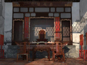 ancient government offices 3D Model