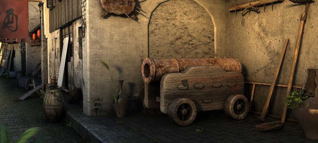cannon Modèle 3D .c4d .max .obj .3ds .fbx .stl .blend 