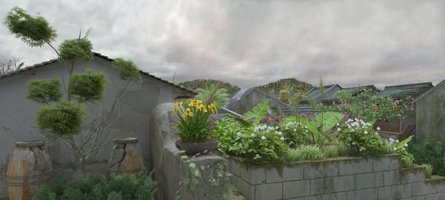 ancient building 3D Model .c4d .max .obj .3ds .fbx .stl .blend 