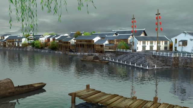 ancient building Modelo 3D .c4d .max .obj .3ds .fbx .stl .blend 