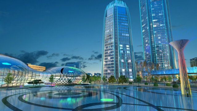city building Modèle 3D .c4d .max .obj .3ds .fbx .stl .blend 