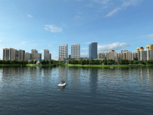 city building 3D मॉडल