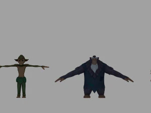cartoon character 3D Model