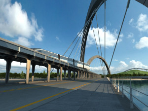 high-speed rail 3Dモデル