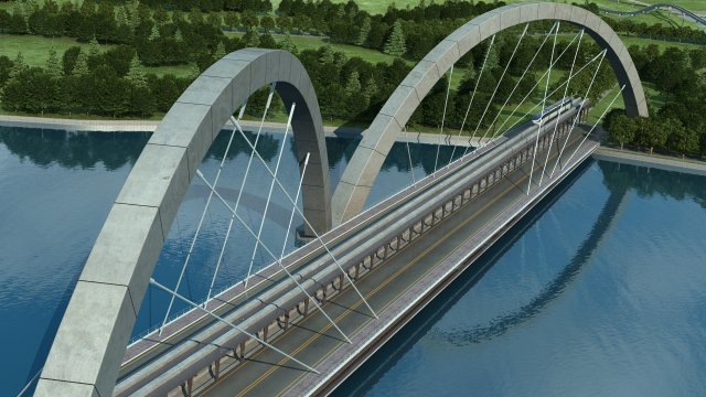 bridge Modèle 3D .c4d .max .obj .3ds .fbx .stl .blend 