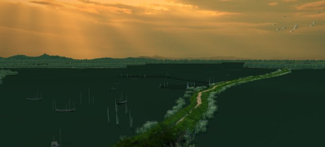 wetlands 3D Модель .c4d .max .obj .3ds .fbx .stl .blend 