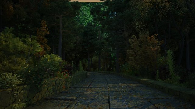 tree-lined road 3D Model .c4d .max .obj .3ds .fbx .stl .blend 