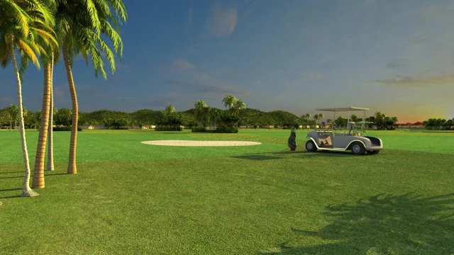 campo da golf Modello 3D .c4d .max .obj .3ds .fbx .stl .blend 