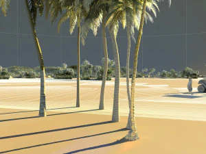 campo da golf Modello 3D