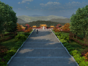 guanyin temple Model 3D
