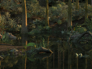 virgin forest Model 3D