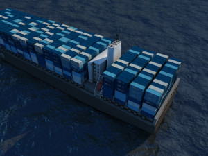 cargo ship 3D-Modell