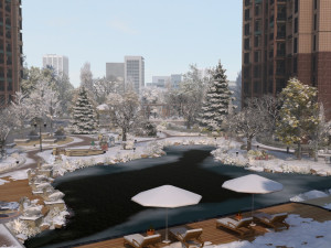 city building 3D मॉडल