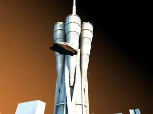 tv tower 3D Model