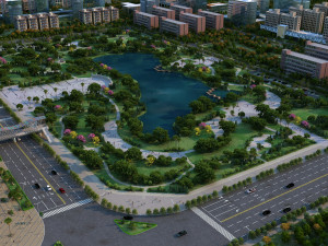 City park 3D Model