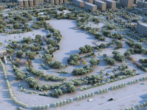 City park 3D Modell