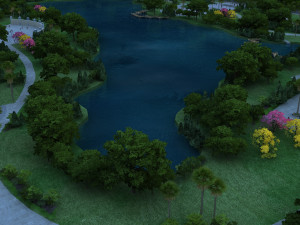 City park 3D Modell