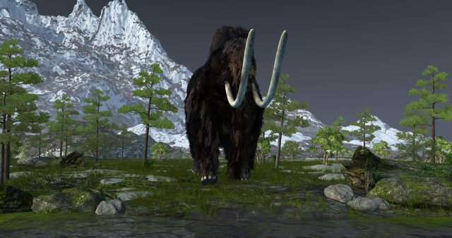 mammoth Model 3D .c4d .max .obj .3ds .fbx .stl .blend 
