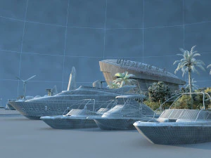 yacht club 3D Model