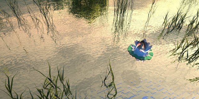 small river Modelo 3D .c4d .max .obj .3ds .fbx .stl .blend 