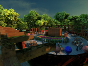 city park Modèle 3D