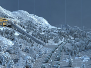 snow mountain 3D 模型