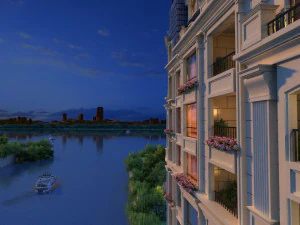 도시 건물 3D 모델