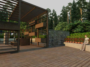 park miejski Model 3D