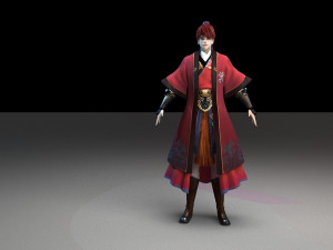 martial arts character 3Dモデル