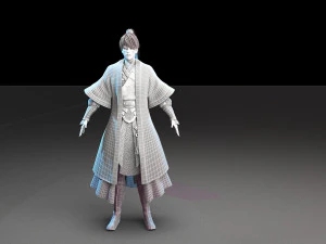 martial arts character 3D Model