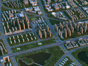 city building Modèle 3D