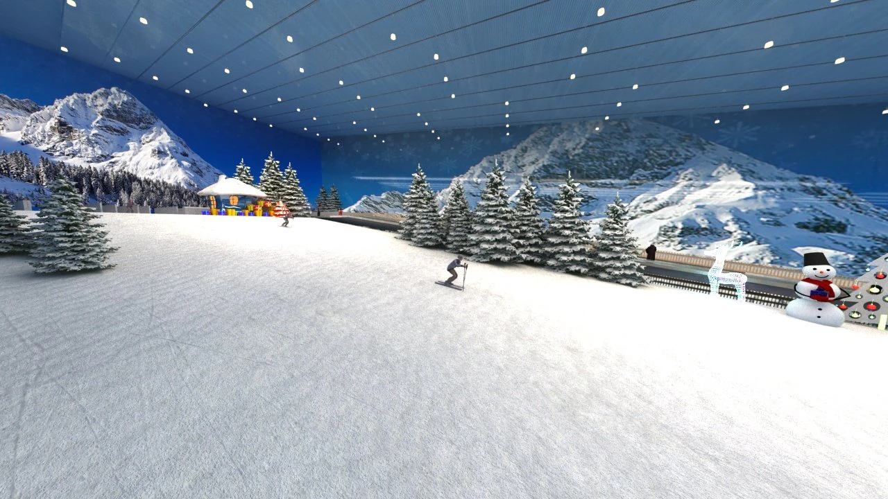 ski facility 3D Model .c4d .max .obj .3ds .fbx .stl .blend 