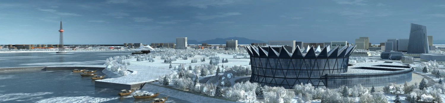 городское здание 3D Модель .c4d .max .obj .3ds .fbx .stl .blend 